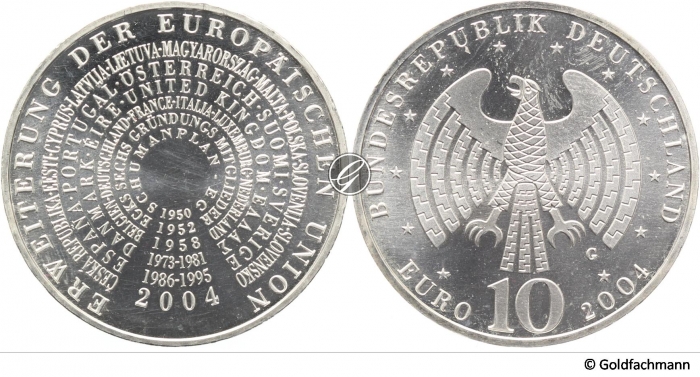 10 € 2004 - Erweiterung der EU