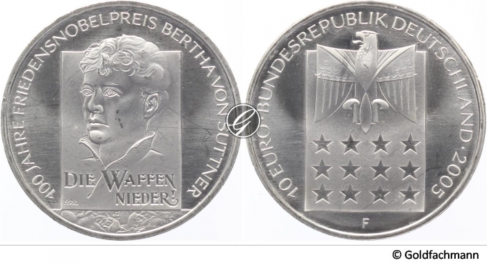 10 € 2005 - Bertha von Suttner