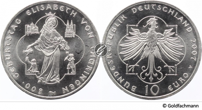10 € 2007 Elisabeth v. Thüringen