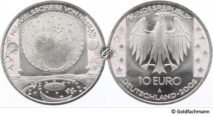 10 € 2008 - Himmelsscheibe von Nebra