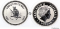 1 Oz Austr. Lunar I. 2004 Affe 1 Oz Austr. Lunar I. 2004 Affe