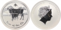 1 Oz Austr. Lunar II. 2009 Ochse 1 Oz Austr. Lunar II. 2009 Ochse