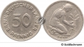 50 Pfennig 1950 G - Bank Dt. Länder / ss+ 50 Pfennig 1950 G - Bank Dt. Länder / ss+