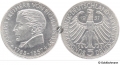 5 DM 1957 J - Eichendorff / vz-st 5 DM 1957 J - Eichendorff / vz-st