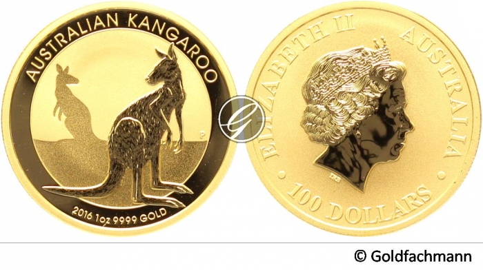 1 Oz Australian Nugget/Kangaroo - Sonderpreis