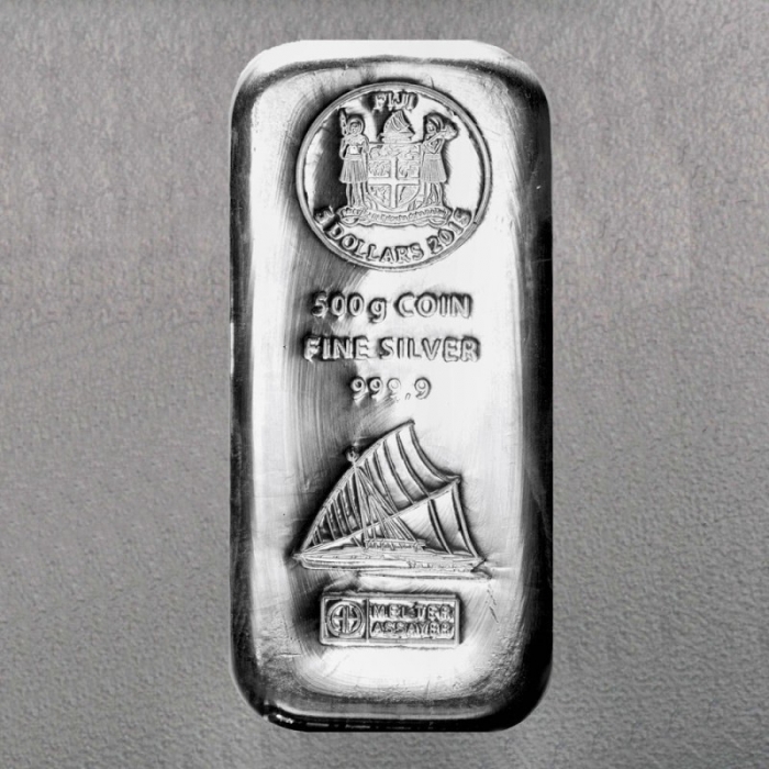 500g Fiji Münzbarren Silber