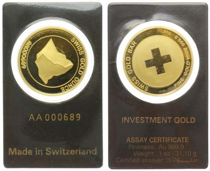 1 Oz Swiss Gold Ounce Matterhorn