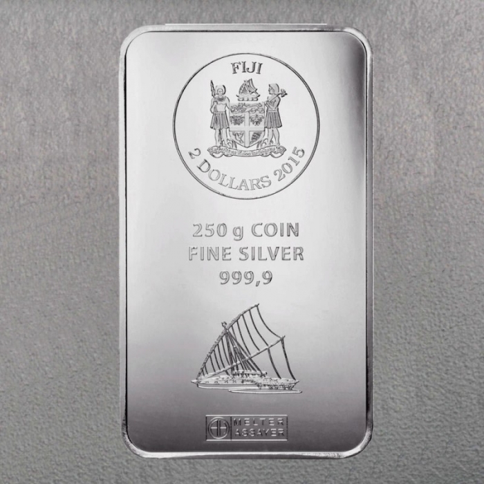 250g Fiji Münzbarren Silber