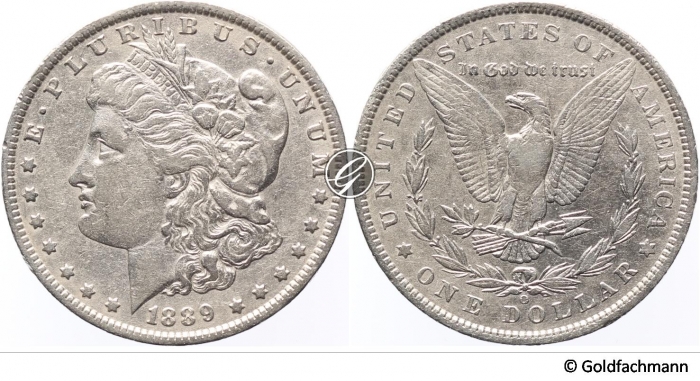1 $ Liberty - Frauenkopf 1889 O [ss] _2