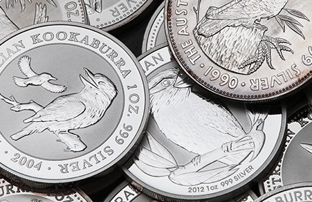 22x 1 Oz Austr. Kookaburra div. - AKTION