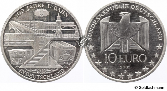 10 € 2002 - 100 Jahre U-Bahn