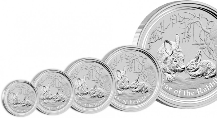 5 Oz Lunar Hase 2011 (Silber) - diff.