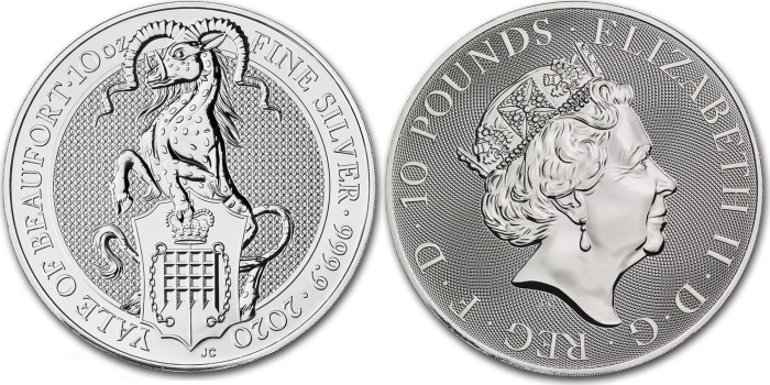 10 Oz Queen's Beasts 2020 (Silber)